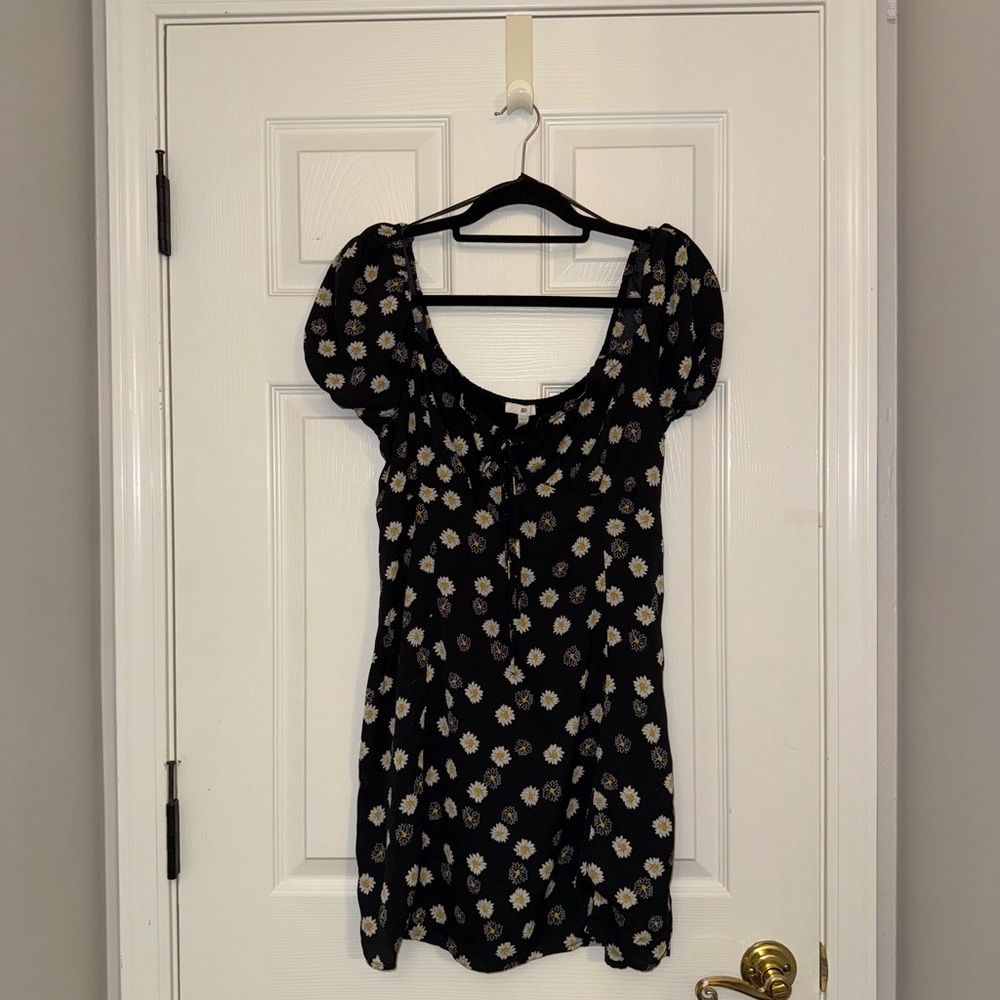 Floral Black Dress